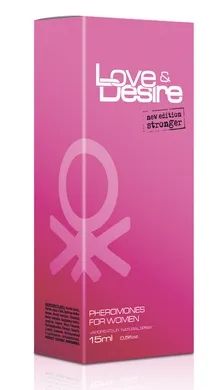 Туалетна вода з феромонами для жінок Love & Desire for Women, 15 ml 1700006 фото - купити в секс-шопі Чорний Кролик