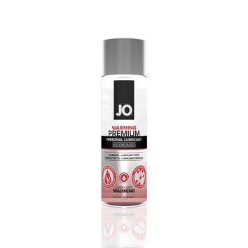 Лубрикант на силіконовій основі JO PREMIUM &mdash; WARMING (60 мл) SO1825 фото - купити в секс-шопі Чорний Кролик