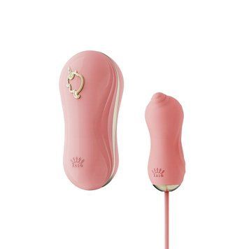Набір 2в1 Zalo &mdash; UNICORN Pink, віброяйце + вакуумний стимулятор SO6684 фото - купити в секс-шопі Чорний Кролик