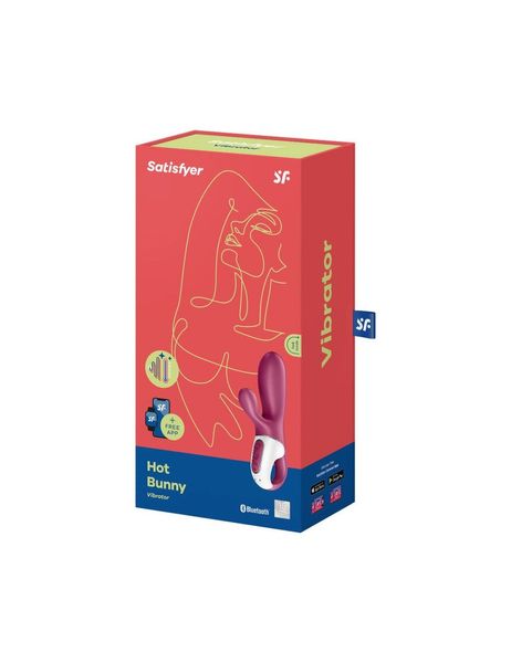 Смарт вібратор кролик із підігрівом Satisfyer Hot Bunny SO6086 фото - купити в секс-шопі Чорний Кролик