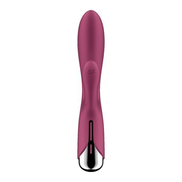 Вібратор-кролик з ротацією Satisfyer Spinning Rabbit 1 Red, 3 мотори SX0561 фото - купити в секс-шопі Чорний Кролик