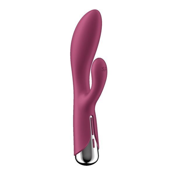 Вібратор-кролик з ротацією Satisfyer Spinning Rabbit 1 Red, 3 мотори SX0561 фото - купити в секс-шопі Чорний Кролик