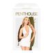 Мінісукня з відкритою спиною та стрінгами Penthouse - Earth-Shaker White S/M SO7148 фото 3