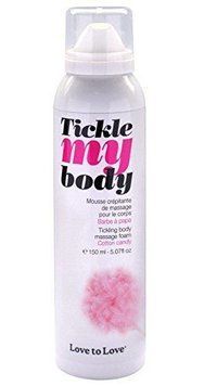 Масажна піна Love To Love TICKLE MY BODY Cotton candy (150 мл) зволожувальна SO1388 фото - купити в секс-шопі Чорний Кролик