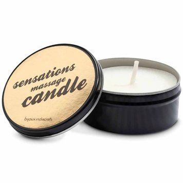 Масажна свічка Bijoux Indiscrets Scented Massage Candle (35 г), жасмин-троянда SO7825 фото - купити в секс-шопі Чорний Кролик