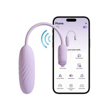 Віброяйце Svakom Plume Pastel Lilac SX4325 фото - купити в секс-шопі Чорний Кролик