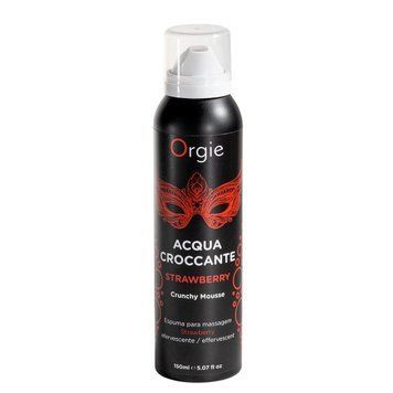 Масажна пінка Orgie &ndash; Acqua Croccante Strawberry (150 мл), ефект бульбашок, що лопаються SX1493 фото - купити в секс-шопі Чорний Кролик