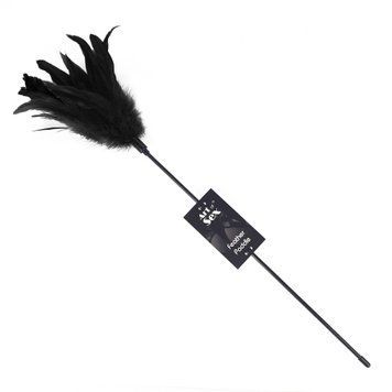 Лоскітка з пером півня Art of Sex &ndash; Feather Paddle, чорна SO6609 фото - купити в секс-шопі Чорний Кролик