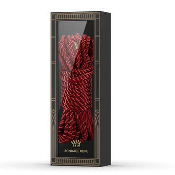 Розкішна мотузка для Шібарі Zalo Bondage Rope Red SO8235 фото - купити в секс-шопі Чорний Кролик