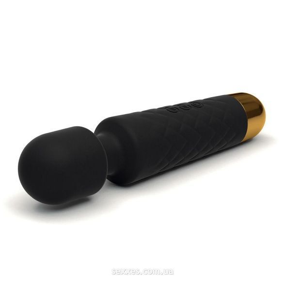 Мінівібромасажер Dorcel Wand Wanderful Black потужний, водонепроникний, 18 режимів роботи MD1465 фото - купити в секс-шопі Чорний Кролик