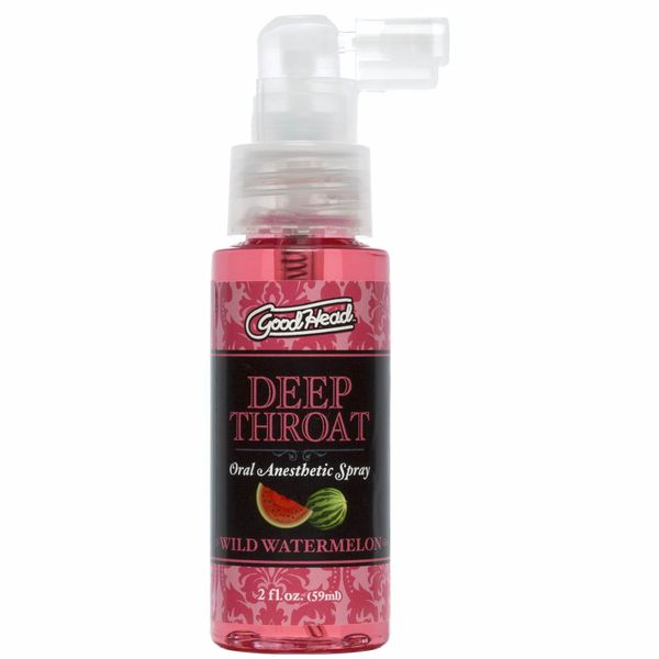 Спрей для мінету Doc Johnson GoodHead DeepThroat Spray - Watermelon 59 мл для глибокого мінету SO3491 фото - купити в секс-шопі Чорний Кролик