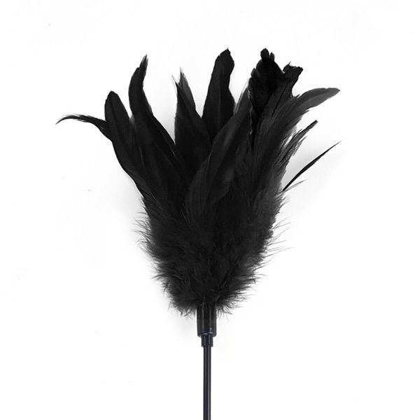 Лоскітка з пером півня Art of Sex &ndash; Feather Paddle, чорна SO6609 фото - купити в секс-шопі Чорний Кролик
