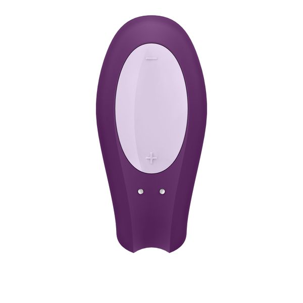 Смарт-вібратор для пар Satisfyer Double Joy Violet із широким кліторальним стимулятором SO3899 фото - купити в секс-шопі Чорний Кролик