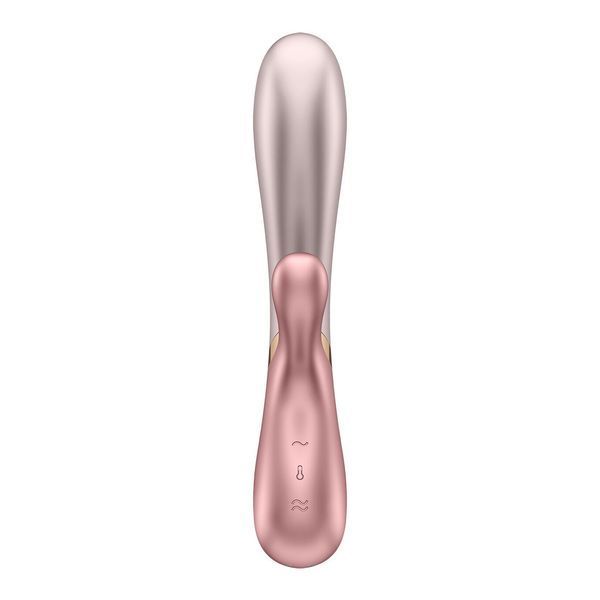 Смарт вібратор-кролик із підігрівом Satisfyer Hot Lover Pink SO5544 фото - купити в секс-шопі Чорний Кролик