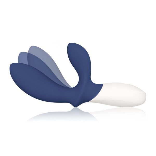 Масажер простати LELO Loki Wave 2 Base Blue, 2 мотори, манливий рух + вібрація SX2321 фото - купити в секс-шопі Чорний Кролик
