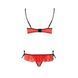 Комплект білизни Passion Exclusive CHERRY SET OpenBra S/M, red, відкритий ліф, трусики-спідничка PS25508 фото 6