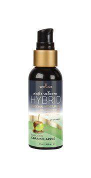 Змазка водно-силіконова Sensuva Hybrid Caramel Apple (57 мл) без цукру, можна для оральних пестощів SO3536 фото - купити в секс-шопі Чорний Кролик