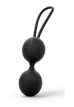Вагінальні кульки Dorcel Dual Balls Black, діаметр 3,6 см, маса 55 г SO3089 фото - купити в секс-шопі Чорний Кролик