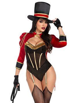 Костюм циркачки Leg Avenue Ravishing Ringmaster Bodysuit L SX2785 фото - купити в секс-шопі Чорний Кролик