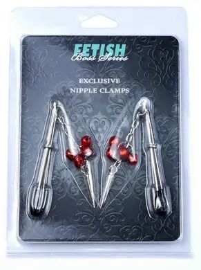 Затискачі для сосків Fetish Boss Series - №4 Exclusive Nipple Clamps, BS6100012 BS6100012 фото - купити в секс-шопі Чорний Кролик