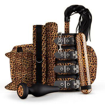 Набір BDSM-аксесуарів Panthra Gato 8-piece set SO5118 фото - купити в секс-шопі Чорний Кролик