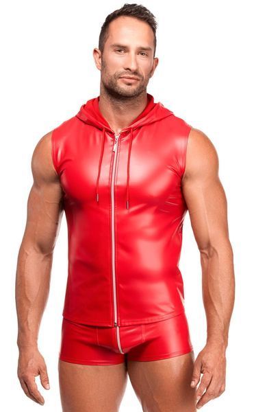 Чоловічий жилет з капюшоном Noir Handmade H096 Ignite hooded vest M SX4213 фото - купити в секс-шопі Чорний Кролик