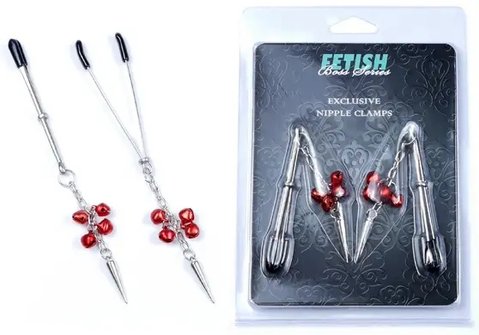 Затискачі для сосків Fetish Boss Series - №4 Exclusive Nipple Clamps, BS6100012 BS6100012 фото - купити в секс-шопі Чорний Кролик