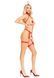 Костюм медсестри Leg Avenue 2PC Vegan Leather Nurse Harness Teddy and Headband Red S, шапочка SX1716 фото 9