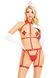 Костюм медсестри Leg Avenue 2PC Vegan Leather Nurse Harness Teddy and Headband Red S, шапочка SX1716 фото 5