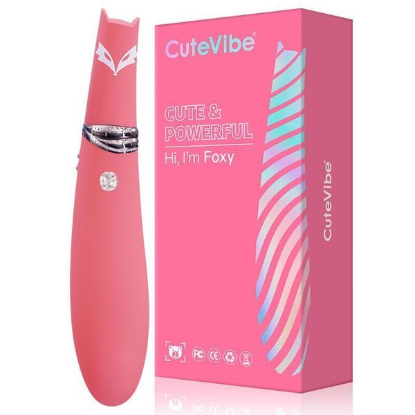 Вакуумний стимулятор з вібрацією CuteVibe Foxy Sakura SO7034 фото - купити в секс-шопі Чорний Кролик