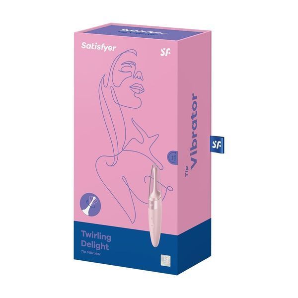 Вібратор для клітора Satisfyer Twirling Delight Rose SO5556 фото - купити в секс-шопі Чорний Кролик