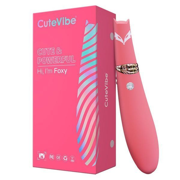 Вакуумний стимулятор з вібрацією CuteVibe Foxy Sakura SO7034 фото - купити в секс-шопі Чорний Кролик