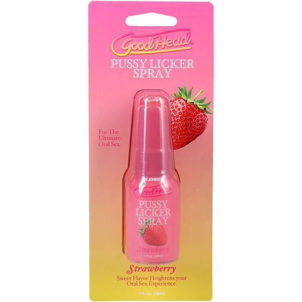 Спрей для кунілінгусу Doc Johnson GoodHead Pussy Licker Spray - Strawberry 29 мл SX2530 фото - купити в секс-шопі Чорний Кролик