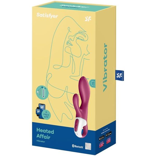 Смарт вібратор-кролик із підігрівом Satisfyer Heated Affair SO6106 фото - купити в секс-шопі Чорний Кролик