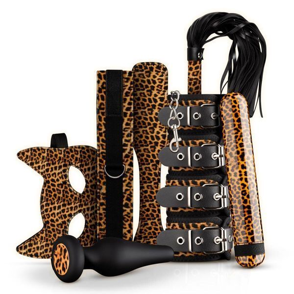 Набір BDSM-аксесуарів Panthra Gato 8-piece set SO5118 фото - купити в секс-шопі Чорний Кролик