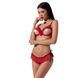 Комплект білизни Passion Exclusive CHERRY SET OpenBra XXL/XXXL red, відкритий ліф, трусики-спідничка PS25509 фото 1