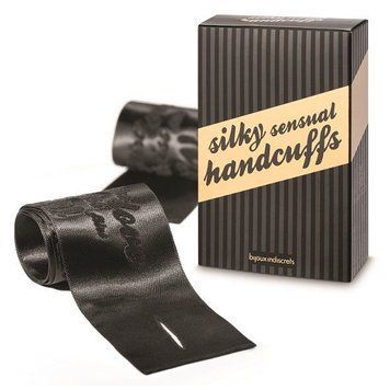 Наручники Bijoux Indiscrets - Silky Sensual Handcuffs SO2328 фото - купити в секс-шопі Чорний Кролик