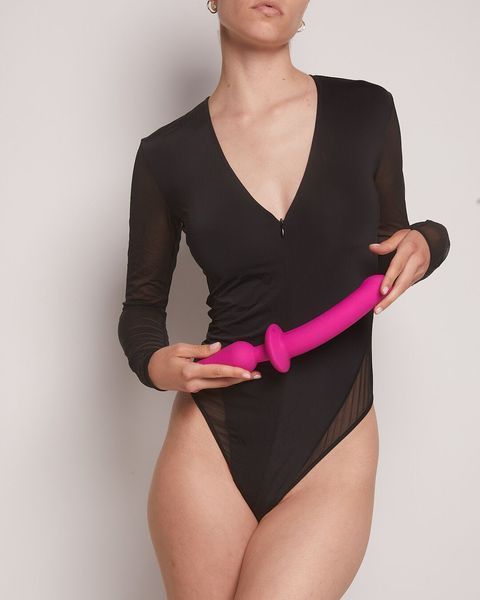 Анальна пробка з дилдо 2в1 Strap-On-Me SWITCH PLUG-IN DILDO Fuchsia L, діаметр 4,5/3,4 см SO6829 фото - купити в секс-шопі Чорний Кролик