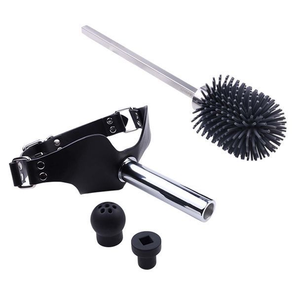 Набір для домінування LOCKINK SEVANDA Objectification Bathroom Set, маска та 4 насадки SX0894 фото - купити в секс-шопі Чорний Кролик