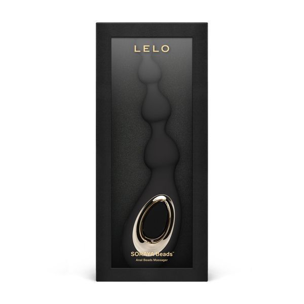 Анальне намисто з вібрацією LELO Soraya Beads Black, різний діаметр намистин, 8 режимів SO9531 фото - купити в секс-шопі Чорний Кролик
