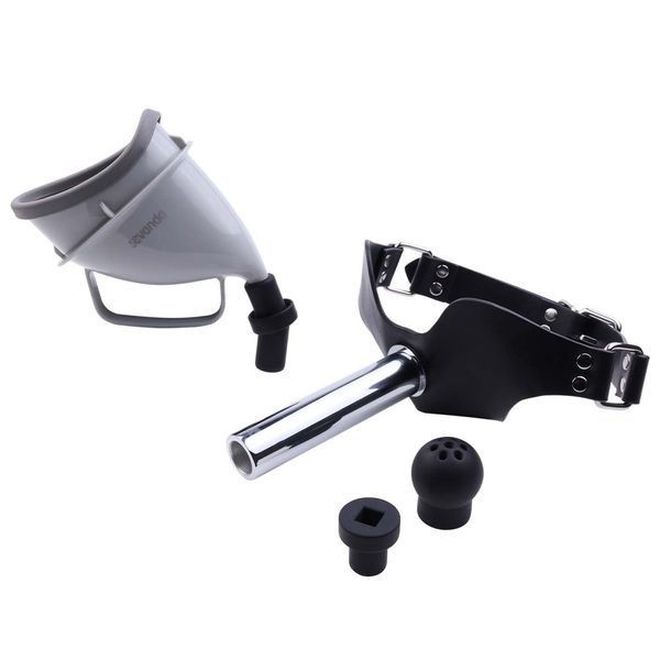 Набір для домінування LOCKINK SEVANDA Objectification Bathroom Set, маска та 4 насадки SX0894 фото - купити в секс-шопі Чорний Кролик