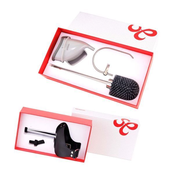 Набір для домінування LOCKINK SEVANDA Objectification Bathroom Set, маска та 4 насадки SX0894 фото - купити в секс-шопі Чорний Кролик