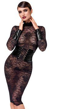 Сукня Noir Handmade F375 Noirelle Lace Corset Midi dress S SX4114 фото - купити в секс-шопі Чорний Кролик
