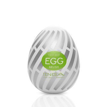 Мастурбатор-яйце Tenga Egg Brush з рельєфом у вигляді великої щетини SO5489 фото - купити в секс-шопі Чорний Кролик