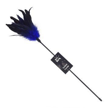 Лоскітка з пером півня Art of Sex &ndash; Feather Paddle, синя SO6612 фото - купити в секс-шопі Чорний Кролик