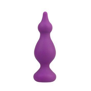 Анальна пробка Adrien Lastic Amuse Medium Purple (M) з двома переходами, макс. діаметр 3,6 см AD20273 фото - купити в секс-шопі Чорний Кролик