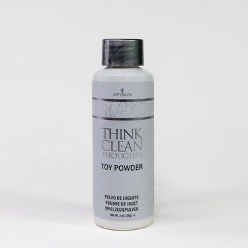 Пудра для догляду за іграшками Sensuva Think Clean Thoughts Toy Powder (56 г) SO4467 фото - купити в секс-шопі Чорний Кролик