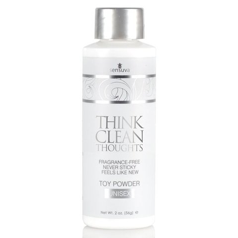 Пудра для догляду за іграшками Sensuva Think Clean Thoughts Toy Powder (56 г) SO4467 фото - купити в секс-шопі Чорний Кролик