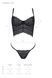 Комплект Passion KERRIA SET black, S/M, сітка+мереживо, бюстьє та стрінги SX0492 фото 5