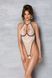 Боді з доступом Passion CHIKA BODY S/M, cream SO9696 фото 6